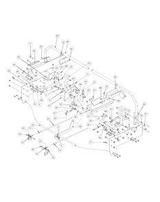 Control Assembly Diagram and Parts List for M60-KW 53AB5D8X750-25-HP Cub Cadet Lawn Tractor